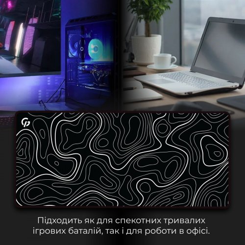 Купити Килимок для миші GamePro MP275AB Black - ціна в Києві, Львові, Вінниці, Хмельницькому, Франківську, Україні | інтернет-магазин TELEMART.UA фото