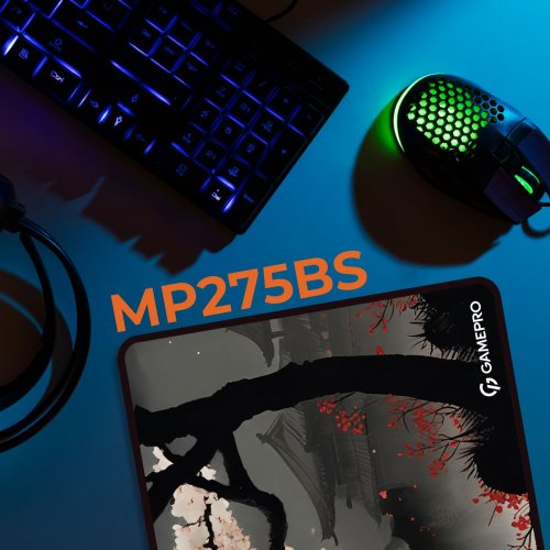 Купити Килимок для миші GamePro MP275BS Black/Red - ціна в Києві, Львові, Вінниці, Хмельницькому, Франківську, Україні | інтернет-магазин TELEMART.UA фото