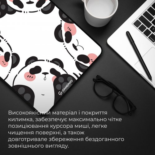 Купити Килимок для миші GamePro MP145WP Black/White - ціна в Києві, Львові, Вінниці, Хмельницькому, Франківську, Україні | інтернет-магазин TELEMART.UA фото