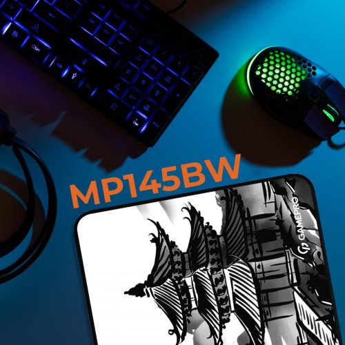 Купити Килимок для миші GamePro MP145BW Black/White - ціна в Києві, Львові, Вінниці, Хмельницькому, Франківську, Україні | інтернет-магазин TELEMART.UA фото