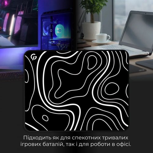 Купити Килимок для миші GamePro MP085AB Black - ціна в Києві, Львові, Вінниці, Хмельницькому, Франківську, Україні | інтернет-магазин TELEMART.UA фото