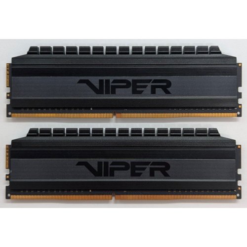 Озп Patriot DDR4 16GB (2x8GB) 3200Mhz Viper 4 Blackout (PVB416G320C6K) (Відновлено продавцем, 778619) купити з перевіркою сумісності: огляд, характеристики, ціна у Києві, Львові, Вінниці, Хмельницькому, Івано-Франківську, Україні | інтернет-магазин TELEMART.UA фото