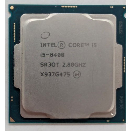 Процесор Intel Core i5-8400 2.8GHz 9MB s1151 Tray (CM8068403358811) (Відновлено продавцем, 778919) купити з перевіркою сумісності: огляд, характеристики, ціна у Києві, Львові, Вінниці, Хмельницькому, Івано-Франківську, Україні | інтернет-магазин TELEMART.UA фото