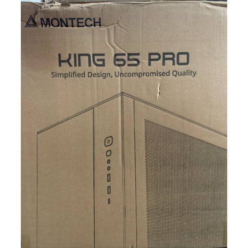 Уцінка корпус Montech King 65 Pro без БЖ Black (Пошкоджено пакування, 778924) купити з перевіркою сумісності: огляд, характеристики, ціна у Києві, Львові, Вінниці, Хмельницькому, Івано-Франківську, Україні | інтернет-магазин TELEMART.UA фото