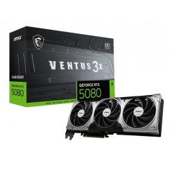 Уценка видеокарта MSI GeForce RTX 5080 VENTUS 3X OC 16384MB (RTX 5080 16G VENTUS 3X OC) (Следы установки, 779020)