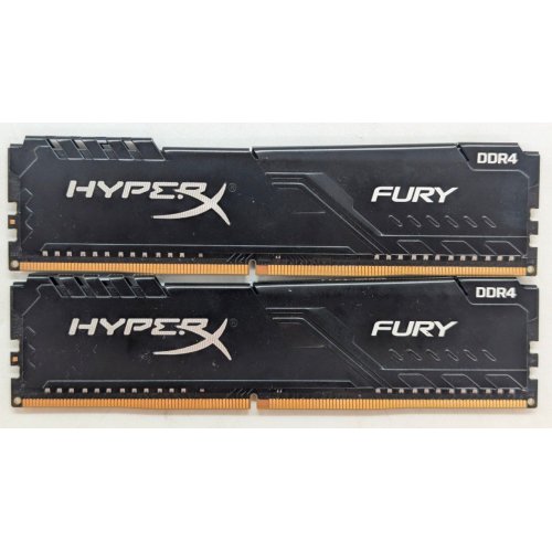 Купить Озу HyperX DDR4 16GB (2x8GB) 3200Mhz Fury Black (HX432C16FB3K2/16) (Восстановлено продавцом, 779119) с проверкой совместимости: обзор, характеристики, цена в Киеве, Днепре, Одессе, Харькове, Украине | интернет-магазин TELEMART.UA фото