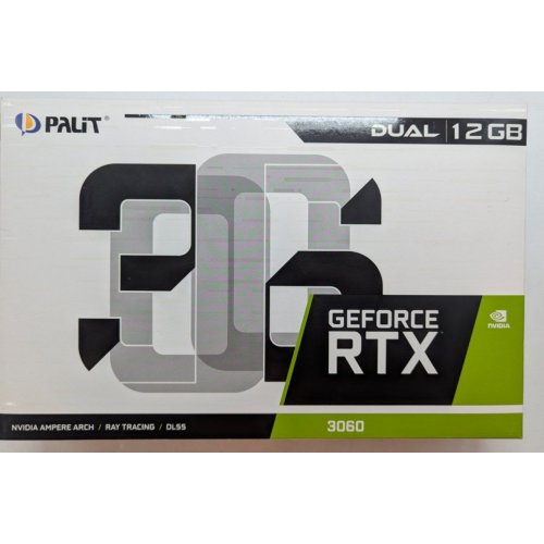 Відеокарта Palit GeForce RTX 3060 Dual 12288MB (NE63060019K9-190AD) (Відновлено продавцем, 779128) купити з перевіркою сумісності: огляд, характеристики, ціна у Києві, Львові, Вінниці, Хмельницькому, Івано-Франківську, Україні | інтернет-магазин TELEMART.UA фото