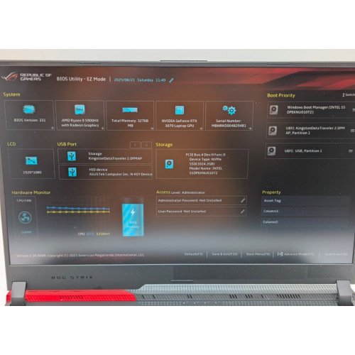 Купити Ноутбук Asus ROG Strix G17 G713QR-HG121 (90NR05J1-M03810) Original Black (Відновлено продавцем, 779158) - ціна в Києві, Львові, Вінниці, Хмельницькому, Франківську, Україні | інтернет-магазин TELEMART.UA фото