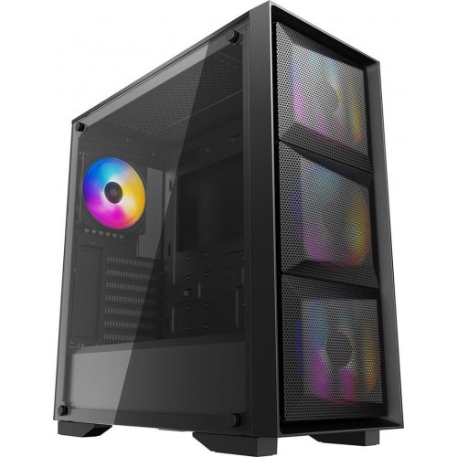 Купить Корпус Deepcool MATREXX 50 MESH 4FS Tempered Glass без БП (DP-ATX-MATREXX50-MESH-4FS) Black (Восстановлено продавцом, 779234) с проверкой совместимости: обзор, характеристики, цена в Киеве, Днепре, Одессе, Харькове, Украине | интернет-магазин TELEMART.UA фото