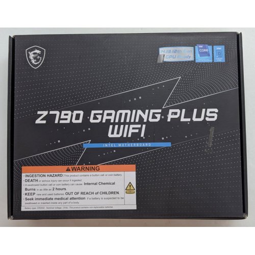 Материнська плата MSI Z790 GAMING PLUS WIFI (s1700, Intel Z790) (Відновлено продавцем, 779364) купити з перевіркою сумісності: огляд, характеристики, ціна у Києві, Львові, Вінниці, Хмельницькому, Івано-Франківську, Україні | інтернет-магазин TELEMART.UA фото