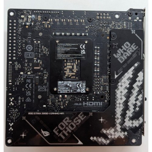 Купить Материнская плата Asus ROG STRIX Z890-I GAMING WIFI (s1851, Intel Z890) (Восстановлено продавцом, 779366) с проверкой совместимости: обзор, характеристики, цена в Киеве, Днепре, Одессе, Харькове, Украине | интернет-магазин TELEMART.UA фото