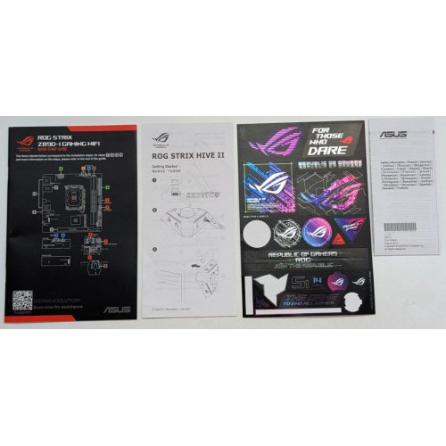 Купить Материнская плата Asus ROG STRIX Z890-I GAMING WIFI (s1851, Intel Z890) (Восстановлено продавцом, 779366) с проверкой совместимости: обзор, характеристики, цена в Киеве, Днепре, Одессе, Харькове, Украине | интернет-магазин TELEMART.UA фото