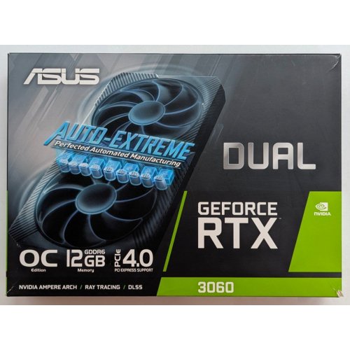 Відеокарта Asus GeForce RTX 3060 Dual OC 12288MB (DUAL-RTX3060-O12G-V2) (Відновлено продавцем, 779369) купити з перевіркою сумісності: огляд, характеристики, ціна у Києві, Львові, Вінниці, Хмельницькому, Івано-Франківську, Україні | інтернет-магазин TELEMART.UA фото