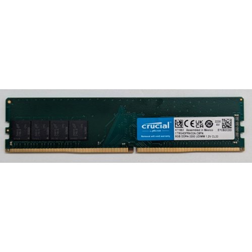 Озп Crucial DDR4 8GB 3200Mhz (CT8G4DFRA32A) (Відновлено продавцем, 779373) купити з перевіркою сумісності: огляд, характеристики, ціна у Києві, Львові, Вінниці, Хмельницькому, Івано-Франківську, Україні | інтернет-магазин TELEMART.UA фото