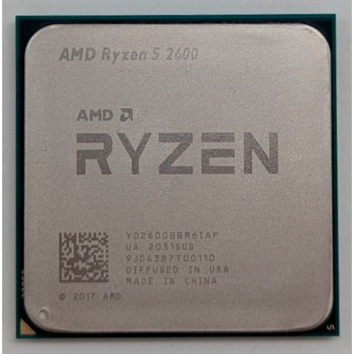 Процесор AMD Ryzen 5 2600 3.4(3.9)GHz 16MB sAM4 Tray (YD2600BBM6IAF) (Відновлено продавцем, 779381) купити з перевіркою сумісності: огляд, характеристики, ціна у Києві, Львові, Вінниці, Хмельницькому, Івано-Франківську, Україні | інтернет-магазин TELEMART.UA фото