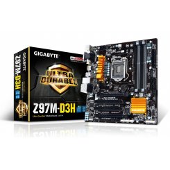 Материнская плата Gigabyte GA-Z97M-D3H (s1150, Intel Z97) (Восстановлено продавцом, 779384)