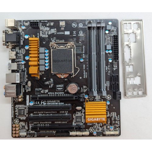 Купить Материнская плата Gigabyte GA-Z97M-D3H (s1150, Intel Z97) (Восстановлено продавцом, 779384) с проверкой совместимости: обзор, характеристики, цена в Киеве, Днепре, Одессе, Харькове, Украине | интернет-магазин TELEMART.UA фото