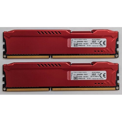 Купить Озу HyperX DDR3 8GB (2x4GB) 1600MHz FURY Red (HX316C10FRK2/8) (Восстановлено продавцом, 779385) с проверкой совместимости: обзор, характеристики, цена в Киеве, Днепре, Одессе, Харькове, Украине | интернет-магазин TELEMART.UA фото