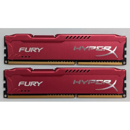 Купить Озу HyperX DDR3 8GB (2x4GB) 1866MHz FURY Red (HX318C10FRK2/8) (Восстановлено продавцом, 779389) с проверкой совместимости: обзор, характеристики, цена в Киеве, Днепре, Одессе, Харькове, Украине | интернет-магазин TELEMART.UA фото