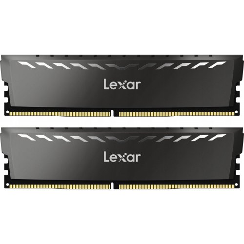 Купить Озу Lexar DDR4 32GB (2x16GB) 3200Mhz Thor Dark Grey (LD4BU016G-R3200GDXG) (Состояние нового, 779433) с проверкой совместимости: обзор, характеристики, цена в Киеве, Днепре, Одессе, Харькове, Украине | интернет-магазин TELEMART.UA фото