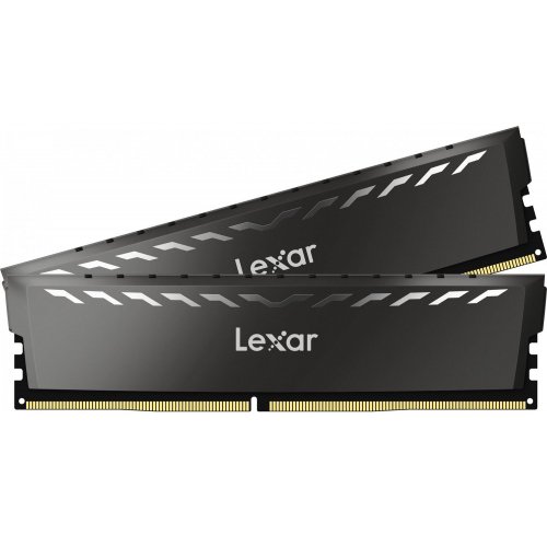 Купить Озу Lexar DDR4 32GB (2x16GB) 3200Mhz Thor Dark Grey (LD4BU016G-R3200GDXG) (Состояние нового, 779433) с проверкой совместимости: обзор, характеристики, цена в Киеве, Днепре, Одессе, Харькове, Украине | интернет-магазин TELEMART.UA фото