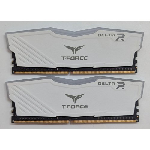 Озп Team DDR4 16GB (2x8GB) 3600Mhz T-Force Delta White RGB (TF4D416G3600HC18JDC01) (Відновлено продавцем, 779435) купити з перевіркою сумісності: огляд, характеристики, ціна у Києві, Львові, Вінниці, Хмельницькому, Івано-Франківську, Україні | інтернет-магазин TELEMART.UA фото