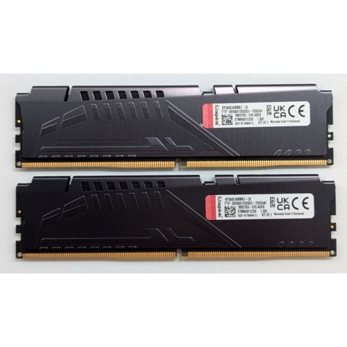 Озп Kingston DDR5 32GB (2x16GB) 6000Mhz FURY Beast Black (KF560C40BBK2-32) (Відновлено продавцем, 779460) купити з перевіркою сумісності: огляд, характеристики, ціна у Києві, Львові, Вінниці, Хмельницькому, Івано-Франківську, Україні | інтернет-магазин TELEMART.UA фото