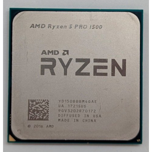 Купить Процессор AMD Ryzen 5 PRO 1500 3.5(3.7)GHz sAM4 Tray (YD150BBBM4GAE) (Восстановлено продавцом, 779466) с проверкой совместимости: обзор, характеристики, цена в Киеве, Днепре, Одессе, Харькове, Украине | интернет-магазин TELEMART.UA фото