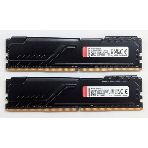 Купить Озу Kingston DDR4 32GB (2x16GB) 3600Mhz FURY Beast Black (KF436C18BBK2/32) (Восстановлено продавцом, 779469) с проверкой совместимости: обзор, характеристики, цена в Киеве, Днепре, Одессе, Харькове, Украине | интернет-магазин TELEMART.UA фото