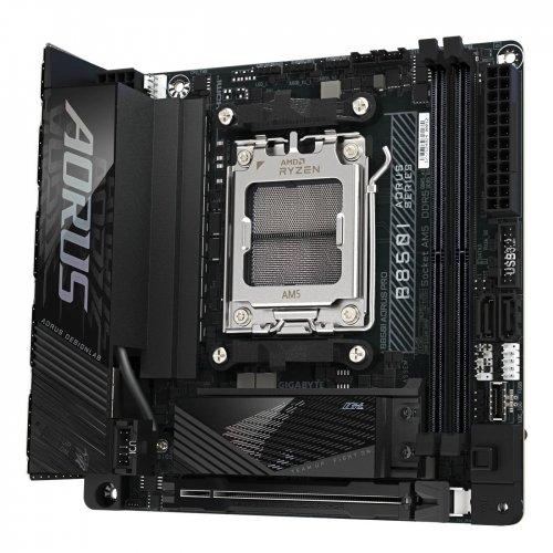 Купить Уценка материнская плата Gigabyte B850I AORUS PRO (sAM5, AMD B850) (Следы установки, 779478) с проверкой совместимости: обзор, характеристики, цена в Киеве, Днепре, Одессе, Харькове, Украине | интернет-магазин TELEMART.UA фото