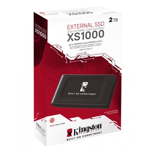 Купить SSD-диск Kingston XS1000 BoC 2TB USB 3.2 (SXS1000/2000GA) Black с проверкой совместимости: обзор, характеристики, цена в Киеве, Днепре, Одессе, Харькове, Украине | интернет-магазин TELEMART.UA фото