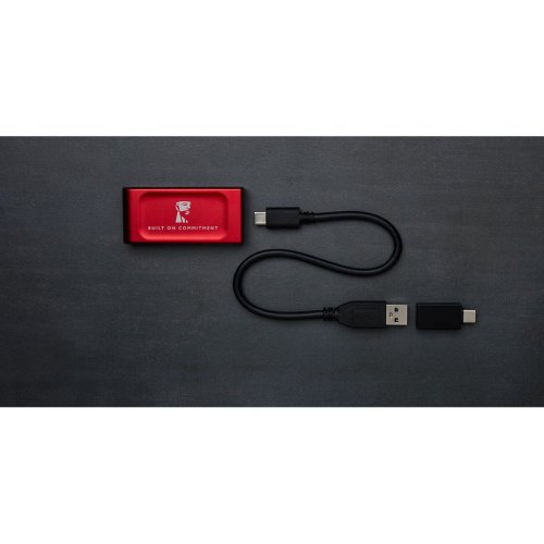 SSD-диск Kingston XS1000 BoC 1TB USB 3.2 (SXS1000R/1000GA) Red купити з перевіркою сумісності: огляд, характеристики, ціна у Києві, Львові, Вінниці, Хмельницькому, Івано-Франківську, Україні | інтернет-магазин TELEMART.UA фото