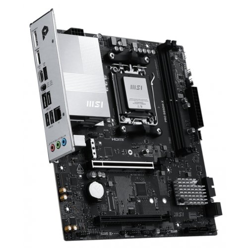 Купить Материнская плата MSI PRO B850M-X (sAM5, AMD B850) с проверкой совместимости: обзор, характеристики, цена в Киеве, Днепре, Одессе, Харькове, Украине | интернет-магазин TELEMART.UA фото