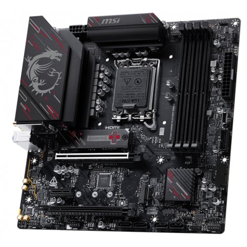 Материнська плата MSI B760M GAMING PLUS WIFI DDR4 II (s1700, Intel B760) купити з перевіркою сумісності: огляд, характеристики, ціна у Києві, Львові, Вінниці, Хмельницькому, Івано-Франківську, Україні | інтернет-магазин TELEMART.UA фото
