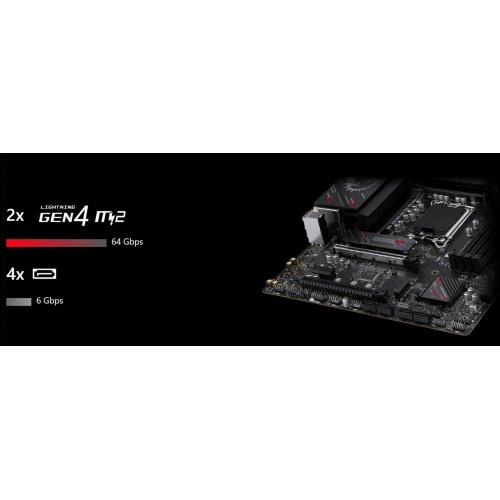 Материнська плата MSI B760M GAMING PLUS WIFI DDR4 II (s1700, Intel B760) купити з перевіркою сумісності: огляд, характеристики, ціна у Києві, Львові, Вінниці, Хмельницькому, Івано-Франківську, Україні | інтернет-магазин TELEMART.UA фото