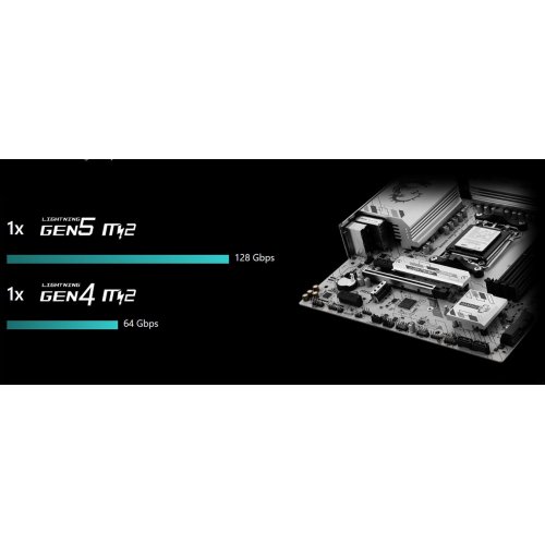 Материнська плата MSI B850M GAMING PLUS WIFI6E (sAM5, AMD B850) купити з перевіркою сумісності: огляд, характеристики, ціна у Києві, Львові, Вінниці, Хмельницькому, Івано-Франківську, Україні | інтернет-магазин TELEMART.UA фото