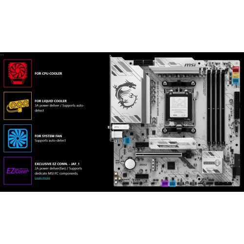 Материнська плата MSI B850M GAMING PLUS WIFI6E (sAM5, AMD B850) купити з перевіркою сумісності: огляд, характеристики, ціна у Києві, Львові, Вінниці, Хмельницькому, Івано-Франківську, Україні | інтернет-магазин TELEMART.UA фото
