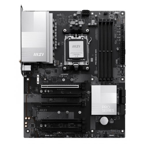 Материнська плата MSI PRO B840-VC WIFI (sAM5, AMD B840) купити з перевіркою сумісності: огляд, характеристики, ціна у Києві, Львові, Вінниці, Хмельницькому, Івано-Франківську, Україні | інтернет-магазин TELEMART.UA фото
