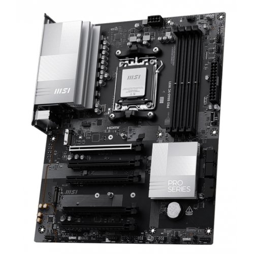 Материнська плата MSI PRO B840-VC WIFI (sAM5, AMD B840) купити з перевіркою сумісності: огляд, характеристики, ціна у Києві, Львові, Вінниці, Хмельницькому, Івано-Франківську, Україні | інтернет-магазин TELEMART.UA фото