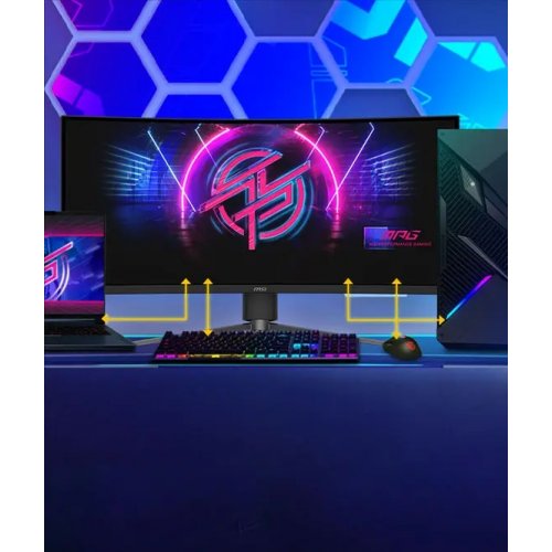 Купити Монітор MSI 34" MPG 346CQRF X24 Black - ціна в Києві, Львові, Вінниці, Хмельницькому, Франківську, Україні | інтернет-магазин TELEMART.UA фото