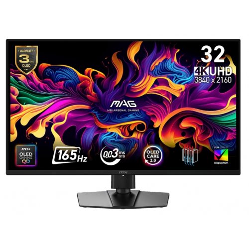 Купити Монітор MSI 31.5" MAG 322UP QD-OLED E16 Black - ціна в Києві, Львові, Вінниці, Хмельницькому, Франківську, Україні | інтернет-магазин TELEMART.UA фото