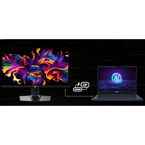 Купити Монітор MSI 26.5" MAG 271QP QD-OLED X28 Black - ціна в Києві, Львові, Вінниці, Хмельницькому, Франківську, Україні | інтернет-магазин TELEMART.UA фото
