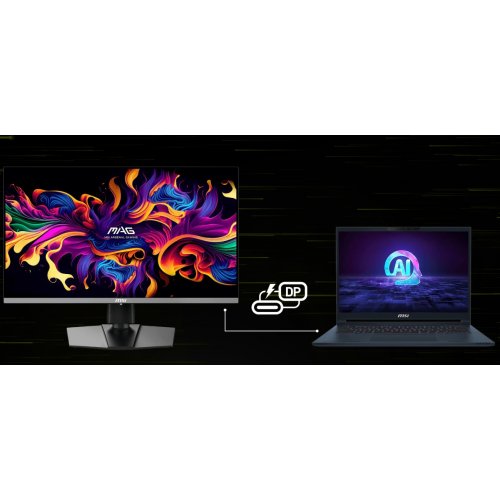Купити Монітор MSI 26.5" MAG 272QP QD-OLED X50 Black - ціна в Києві, Львові, Вінниці, Хмельницькому, Франківську, Україні | інтернет-магазин TELEMART.UA фото