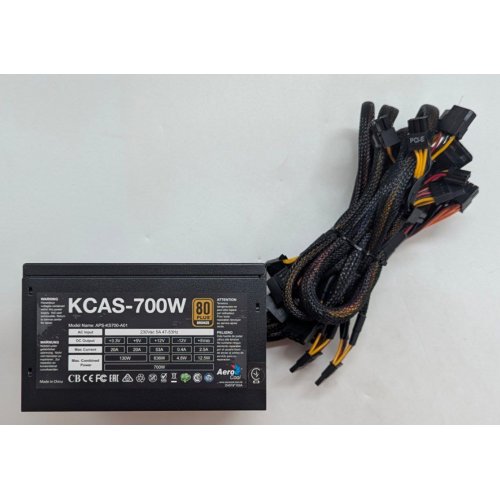 Купить Блок питания Aerocool KCAS 700W (KCAS-700) (Восстановлено продавцом, 779696) с проверкой совместимости: обзор, характеристики, цена в Киеве, Днепре, Одессе, Харькове, Украине | интернет-магазин TELEMART.UA фото