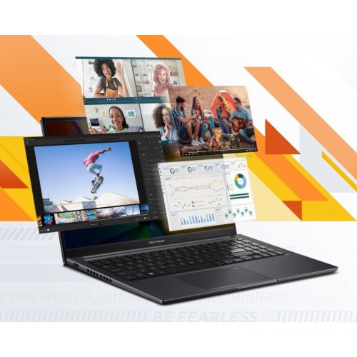 Купити Ноутбук Asus Vivobook 15 OLED M1505YA-L1270 (90NB10Q1-M00CV0) Indie Black - ціна в Києві, Львові, Вінниці, Хмельницькому, Франківську, Україні | інтернет-магазин TELEMART.UA фото
