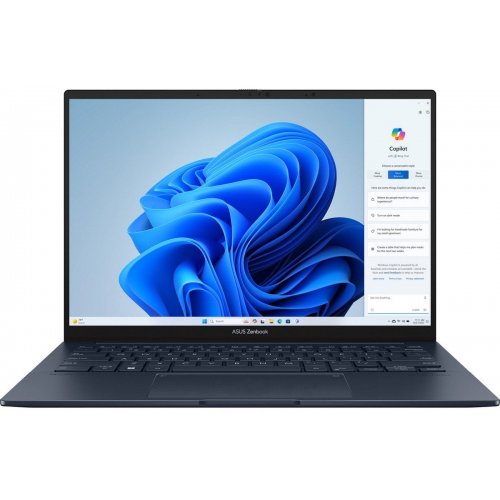 Купити Ноутбук Asus Zenbook 14 OLED UX3405CA-QL290 (90NB14W3-M00BD0) Ponder Blue - ціна в Києві, Львові, Вінниці, Хмельницькому, Франківську, Україні | інтернет-магазин TELEMART.UA фото