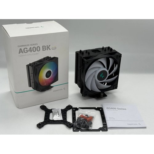 Купить Кулер Deepcool AG400 ARGB (R-AG400-BKANMC-G-2) Black (Восстановлено продавцом, 779731) с проверкой совместимости: обзор, характеристики, цена в Киеве, Днепре, Одессе, Харькове, Украине | интернет-магазин TELEMART.UA фото