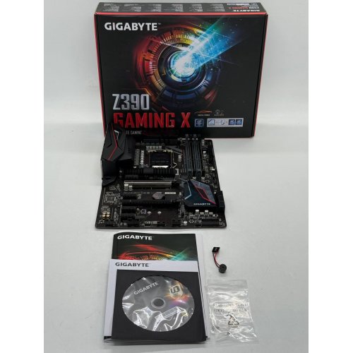 Материнська плата Gigabyte Z390 GAMING X (s1151-v2, Intel Z390) (Відновлено продавцем, 779734) купити з перевіркою сумісності: огляд, характеристики, ціна у Києві, Львові, Вінниці, Хмельницькому, Івано-Франківську, Україні | інтернет-магазин TELEMART.UA фото