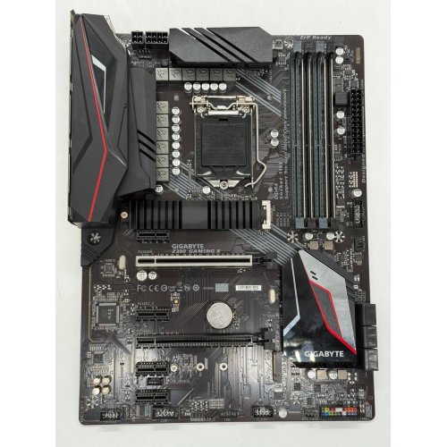 Материнська плата Gigabyte Z390 GAMING X (s1151-v2, Intel Z390) (Відновлено продавцем, 779734) купити з перевіркою сумісності: огляд, характеристики, ціна у Києві, Львові, Вінниці, Хмельницькому, Івано-Франківську, Україні | інтернет-магазин TELEMART.UA фото