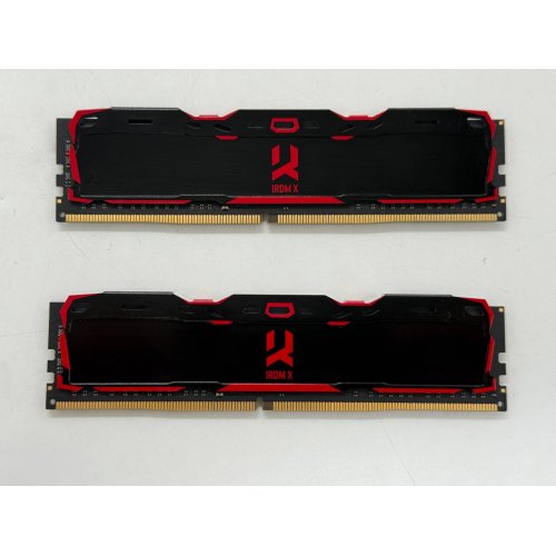 Озп GoodRAM DDR4 16GB (2x8GB) 3200Mhz Iridium X Black (IR-X3200D464L16SA/16GDC) (Відновлено продавцем, 779787) купити з перевіркою сумісності: огляд, характеристики, ціна у Києві, Львові, Вінниці, Хмельницькому, Івано-Франківську, Україні | інтернет-магазин TELEMART.UA фото